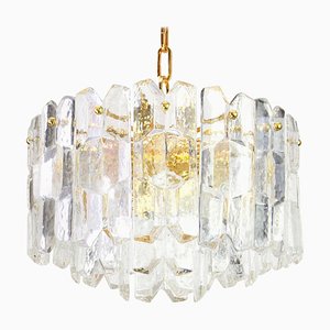 Austrian Gilt Brass Crystal Glass Light Fixture by Palazzo for Kalmar, 1970-UGR-1085612