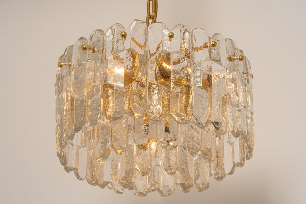 Austrian Gilt Brass Crystal Glass Light Fixture from Kalmar, 1970-UGR-1093006