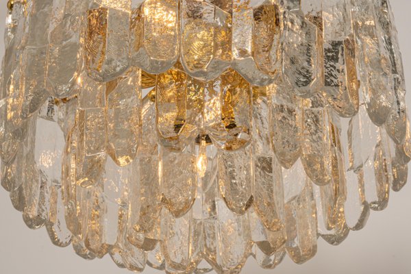 Austrian Gilt Brass Crystal Glass Light Fixture from Kalmar, 1970-UGR-1093006