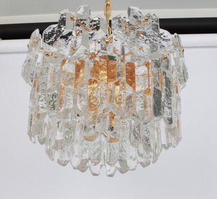 Austrian Gilt Brass Murano Glass Chandelier by Palazzo for Kalmar, 1970s-UGR-1085545