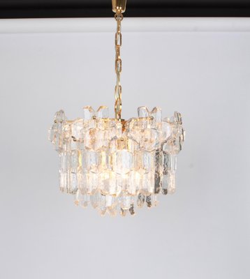 Austrian Gilt Brass Murano Glass Chandelier by Palazzo for Kalmar, 1970s-UGR-1085545