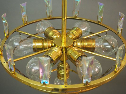 Austrian Glass Chandelier by Oswald Haerdtl for Lobmeyr, 1960s-GKC-605702