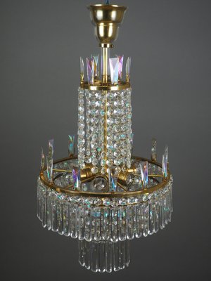 Austrian Glass Chandelier by Oswald Haerdtl for Lobmeyr, 1960s-GKC-605702