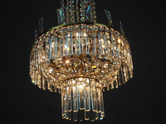 Austrian Glass Chandelier by Oswald Haerdtl for Lobmeyr, 1960s-GKC-605702