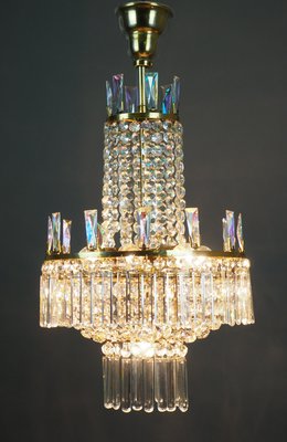 Austrian Glass Chandelier by Oswald Haerdtl for Lobmeyr, 1960s-GKC-605702