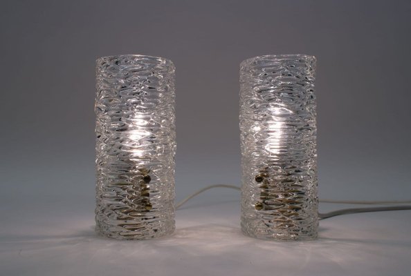 Austrian Ice Glass Sconces from Kalmar, 1950s, Set of 2-KQB-733002