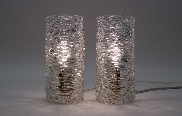 Austrian Ice Glass Sconces from Kalmar, 1950s, Set of 2-KQB-733002