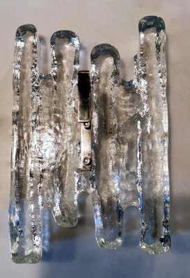 Austrian Ice Glass Wall Sconces by J.T. Kalmar, Set of 2-QRS-989518