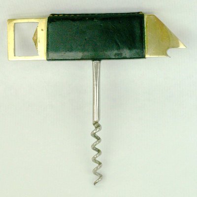 Austrian Mid-Century Brass Fish Cork Screw and Bottle Opener by Carl Auböck-MH-857021