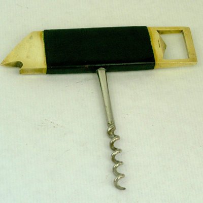 Austrian Mid-Century Brass Fish Cork Screw and Bottle Opener by Carl Auböck-MH-857021