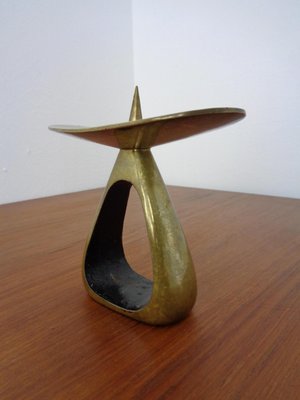 Austrian Model 3600 Candlestick in Brass by Carl Auböck, 1950s-RDW-1220184