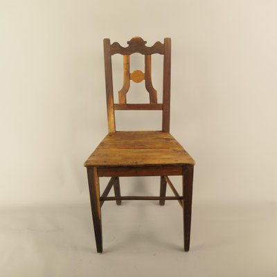 Austrian Rural Plum Wood Chairs, 1820s, Set of 2-KDB-1737107