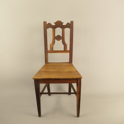 Austrian Rural Plum Wood Chairs, 1820s, Set of 2-KDB-1737107