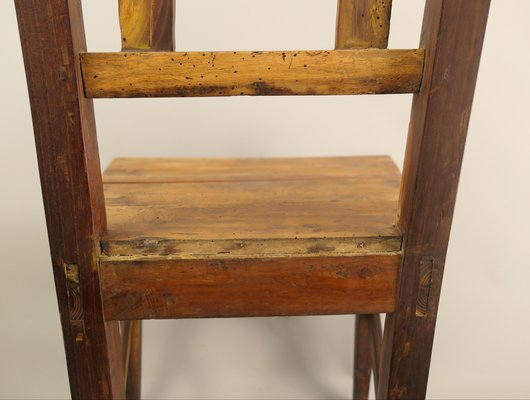 Austrian Rural Plum Wood Chairs, 1820s, Set of 2-KDB-1737107