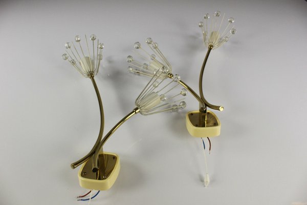 Austrian Sconces by Emil Stejnar for Rupert Nikoll, 1950s, Set of 2-FUP-859975