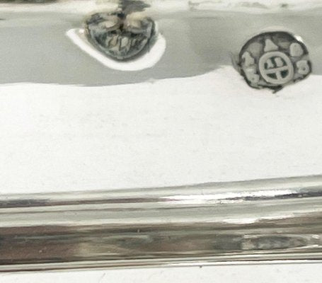 Austrian Silver Sugar Box Raised on Four Feet, 1853-UCH-1224427