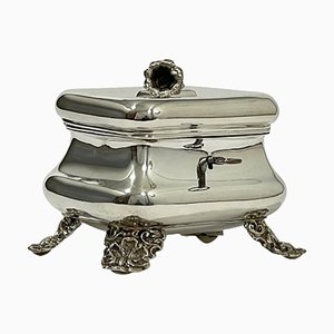 Austrian Silver Sugar Box Raised on Four Feet, 1853-UCH-1224427