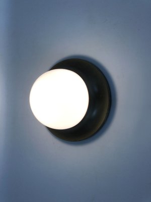 Austrian Space Age Wall Light in Opaline and Golden Metal, 1970s-MZP-1727123