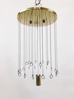 Austrian Spiral Cascade Chandelier in Murano Glass & Brass from Kalmar, 1960s-DEK-932410