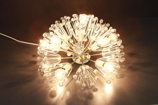 Austrian Starburst Brass Chandelier by Emil Stejnar for Rupert Nikoll, 1960s-UGR-1086237