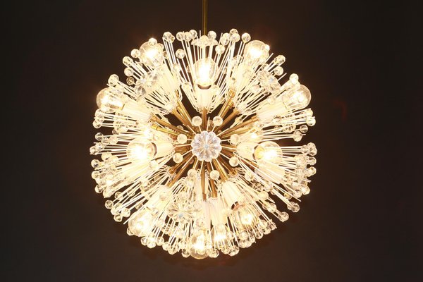 Austrian Starburst Brass Chandelier by Emil Stejnar for Rupert Nikoll, 1960s-UGR-1086174