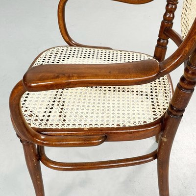 Austrian Straw and Wood Chairs from Thonet, 1900s, Set of 3-GDD-1416752