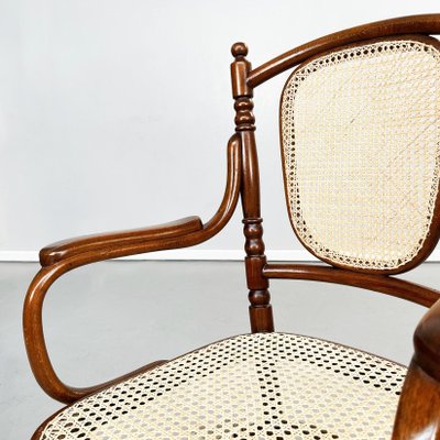 Austrian Straw and Wood Chairs from Thonet, 1900s, Set of 3-GDD-1416752