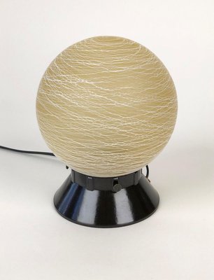 Austrian Table Lamp with Bakelite Base and Glass Ball, 1930s-BAF-763473