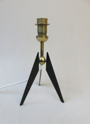 Austrian Tripod Brass Table Lamp, 1950s-EY-632329