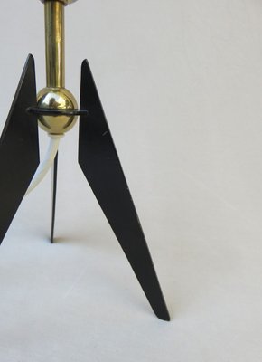 Austrian Tripod Brass Table Lamp, 1950s-EY-632329