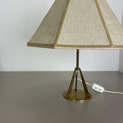 Austrian Tripod Kalmar Style Brass Table Light, 1960s-QZ-1743362