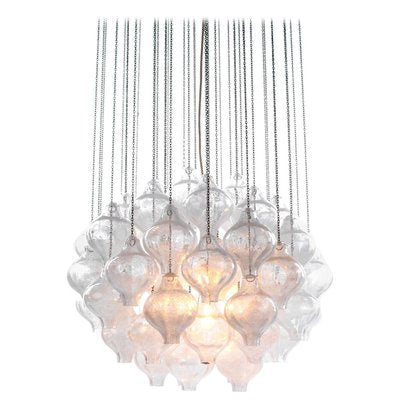 Austrian Tulipan Chandelier or Pendant Light in Blown Glass from Kalmar, 1960s-DEK-932740