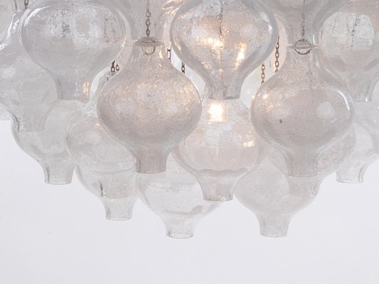 Austrian Tulipan Chandelier or Pendant Light in Blown Glass from Kalmar, 1960s-DEK-932740