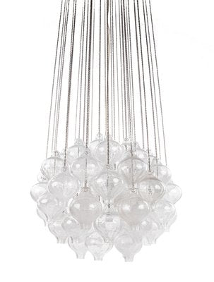 Austrian Tulipan Chandelier or Pendant Light in Blown Glass from Kalmar, 1960s-DEK-932740