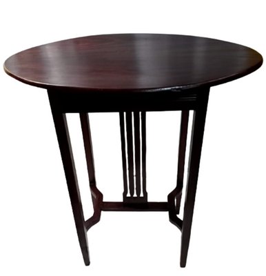 Auxiliary Oval Walnut Table-SNX-1115839