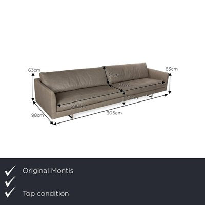 Axel Leather 4-Seater Sofa from Montis-RQW-2043995