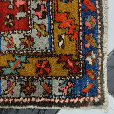 Azerbaijan Runner Rug with 3 Geometric Medallions, 1950s-YGE-1113209