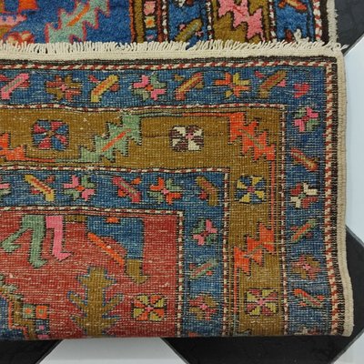 Azerbaijan Runner Rug with 3 Geometric Medallions, 1950s-YGE-1113209