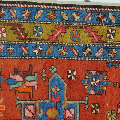 Azerbaijan Runner Rug with 3 Geometric Medallions, 1950s-YGE-1113209