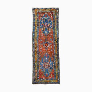 Azerbaijan Runner Rug with 3 Geometric Medallions, 1950s-YGE-1113209