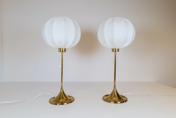 B-024 Table Lamps from Bergboms, 1960s, Sweden, Set of 2-UYK-999409