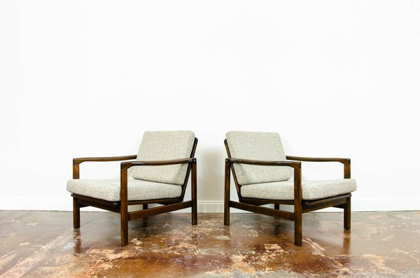 B-7522 Armchairs by Zenon Bączyk, 1960s, Set of 2-IXL-1215589