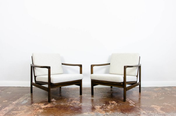 B-7522 Armchairs by Zenon Bączyk, 1960s, Set of 2-IXL-1215591