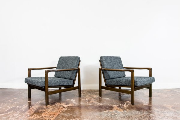 B-7522 Armchairs by Zenon Bączyk, 1960s, Set of 2-IXL-1251893