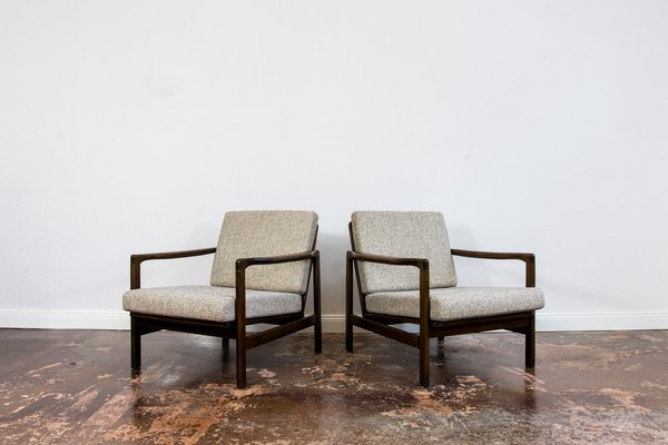 B 7522 Armchairs by Zenon Bączyk, 1960s, Set of 2-IXL-1811392