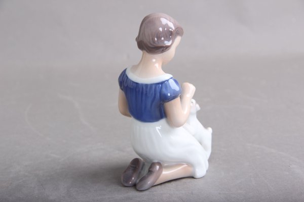 B&G 2316 Girls With Small Dogs Figurine from Bing & Grondahl-DQ-1351015