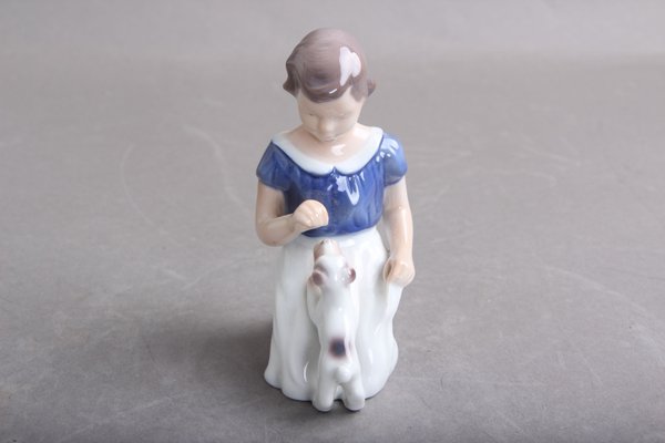 B&G 2316 Girls With Small Dogs Figurine from Bing & Grondahl-DQ-1351015