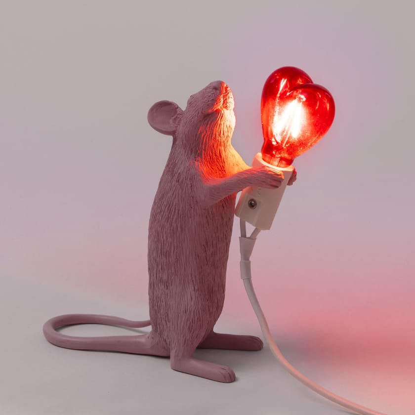 SELETTI - MOUSE LAMP LOVE EDITION