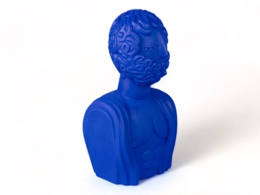 SELETTI - TERRACOTTA BUST MAN BLUE