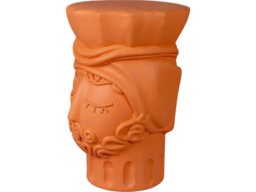 SELETTI - TERRACOTTA TESTA DI MORO MAN STOOL